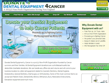 Tablet Screenshot of donatedentalequipment.org